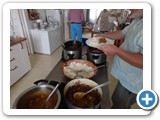 The vast selection of curries